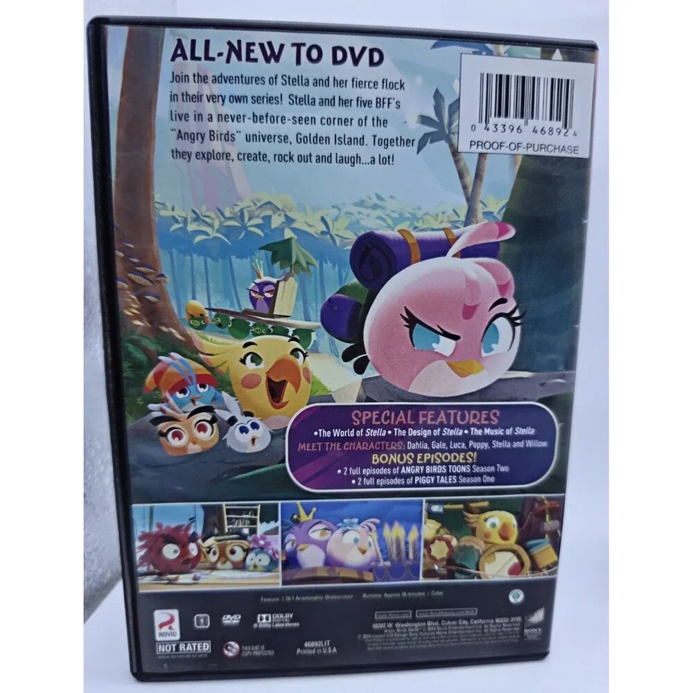 Angry Birds Trilogy Nintendo 3DS Game and Stella Season 1 DVD Bundle Complete